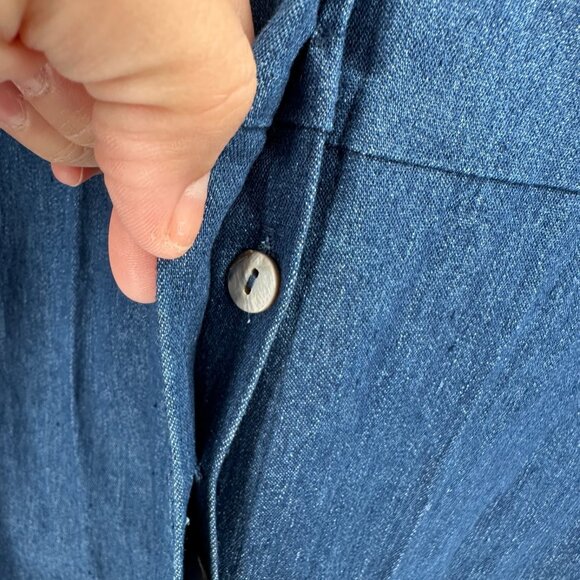 Tuckernuck Blue Denim Royal Maxi Shirt Dress size M Medium NWT - Picture 6 of 10